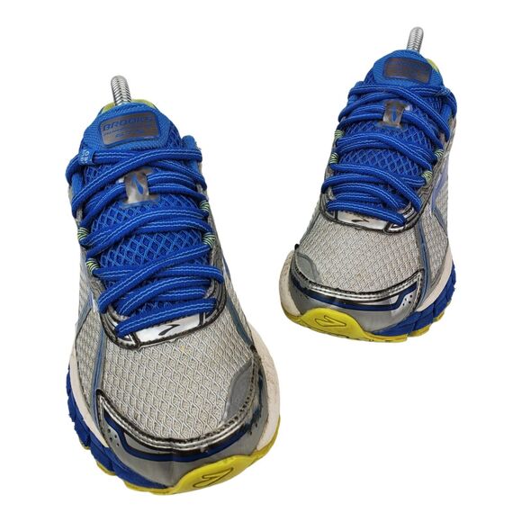 BROOKS Shoes ADRENALINE GTS 15 Womens Size 7.5 Silver Blue Running 1201741B179 - Picture 2 of 14